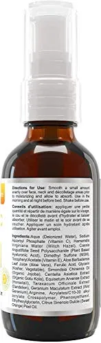 20% Vitamin C Serum Double the size - 2oz Bottle - Made in Canada All Natural 20% Vitamin C   Hyaluronic Acid   Vitamin E Anti-Aging Certified Organic Excellent for Sensitive Skin