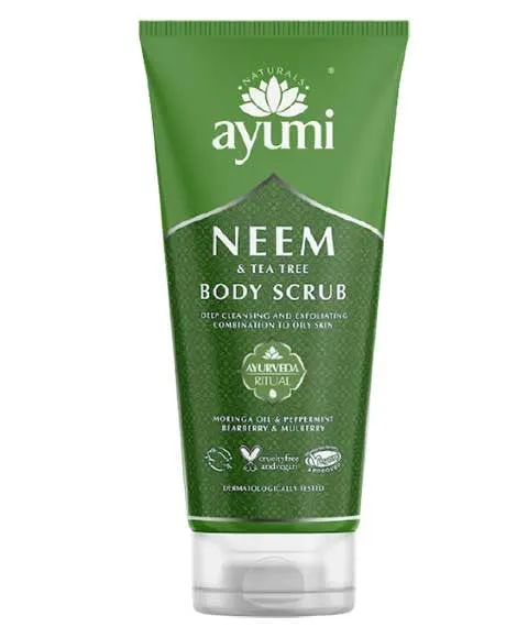 Ayumi Naturals Neem And Tea Tree Body Scrub 200ml