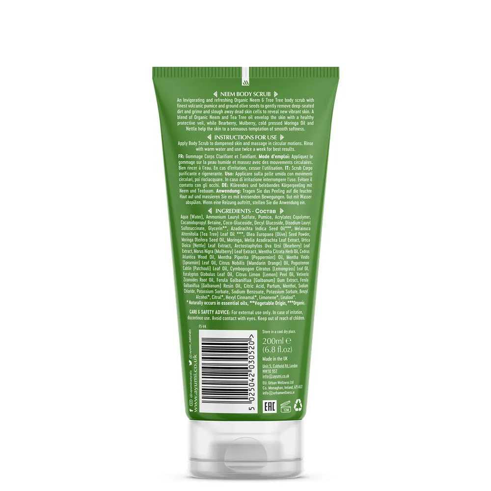 Ayumi Naturals Neem And Tea Tree Body Scrub 200ml