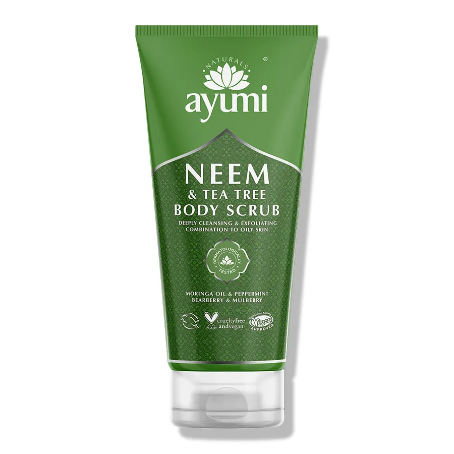 Ayumi Naturals Neem And Tea Tree Body Scrub 200ml