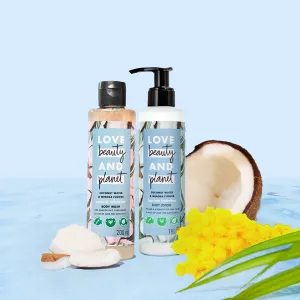 Coconut Water & Mimosa Flower Body Wash & Lotion Combo - (200ml   190ml)