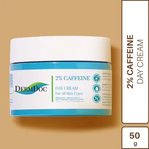 DermDoc 2% Caffeine Day Cream (50 gm) | moisturizing cream | caffeine products | anti aging day cream