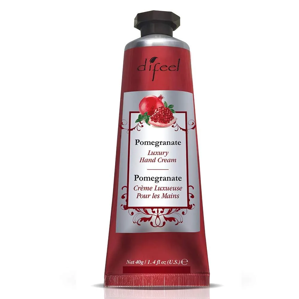 Difeel Luxury Moisturizing Hand Cream - Pomegranate 1.4 oz. (12-Pack)