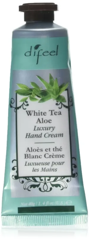 Difeel Luxury Moisturizing Hand Cream - White Tea & Aloe 1.4 oz.