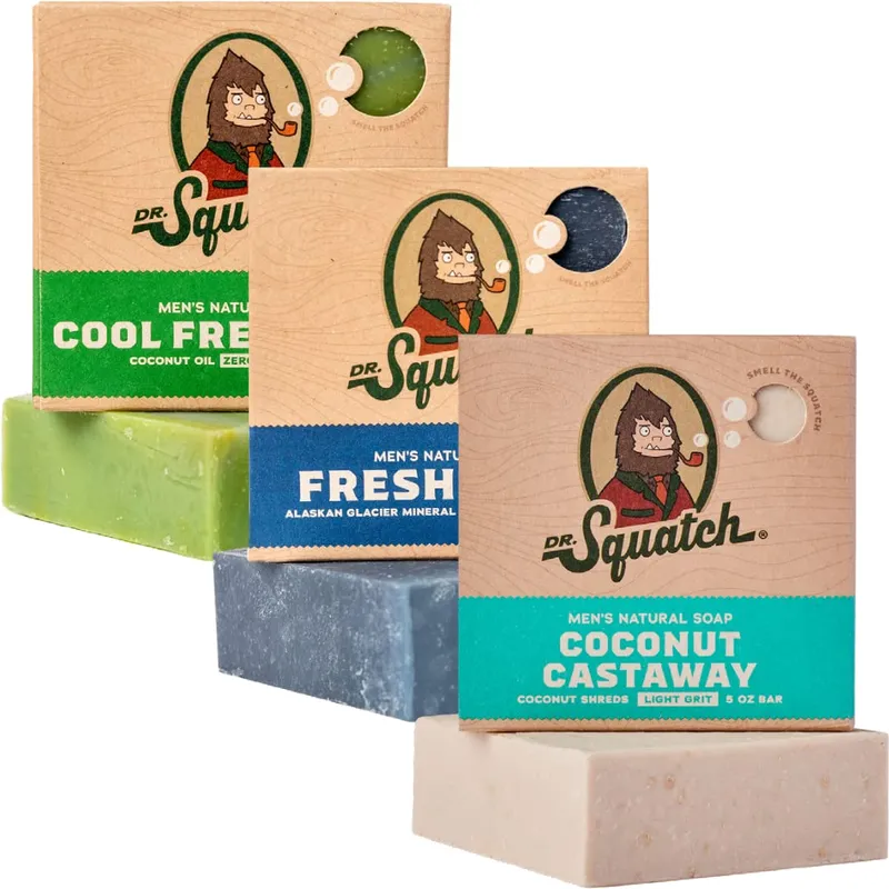 Dr. Squatch Men's Natural Bar Soap from Moisturizing Soap Made from Natural Oils