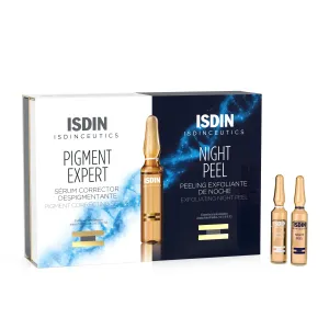 ISDIN Day & Night Brightening Routine Serum, Exfoliate and Correct, Sealed in Glass Ampoules for Maximum Efficacy, 20 ampoules