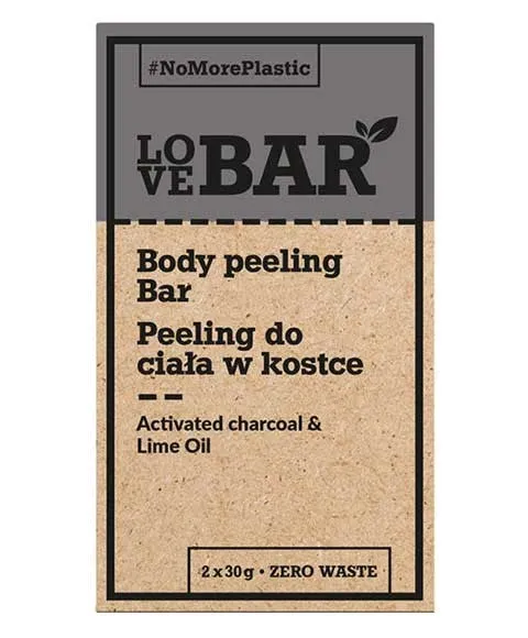 Love Bar Body Peeling Bar With Activated Charcoal And Lime Oil