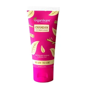 Organikare Ready To Use Chandan Face Mask and Wash (90ml)