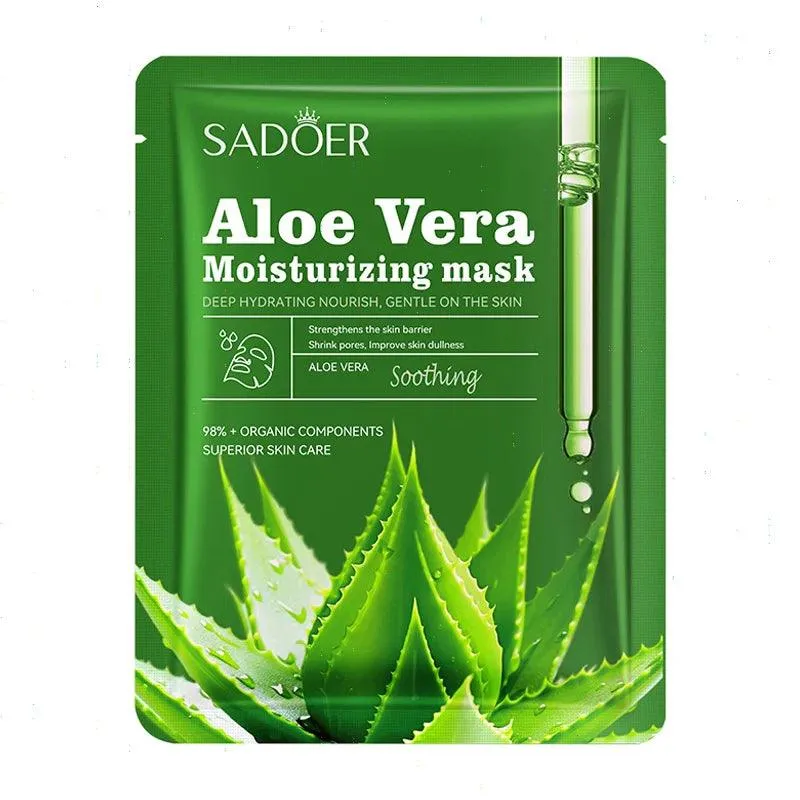 SADOER - Aloe Vera Deep Hydration Brighetning Facial Sheet Mask