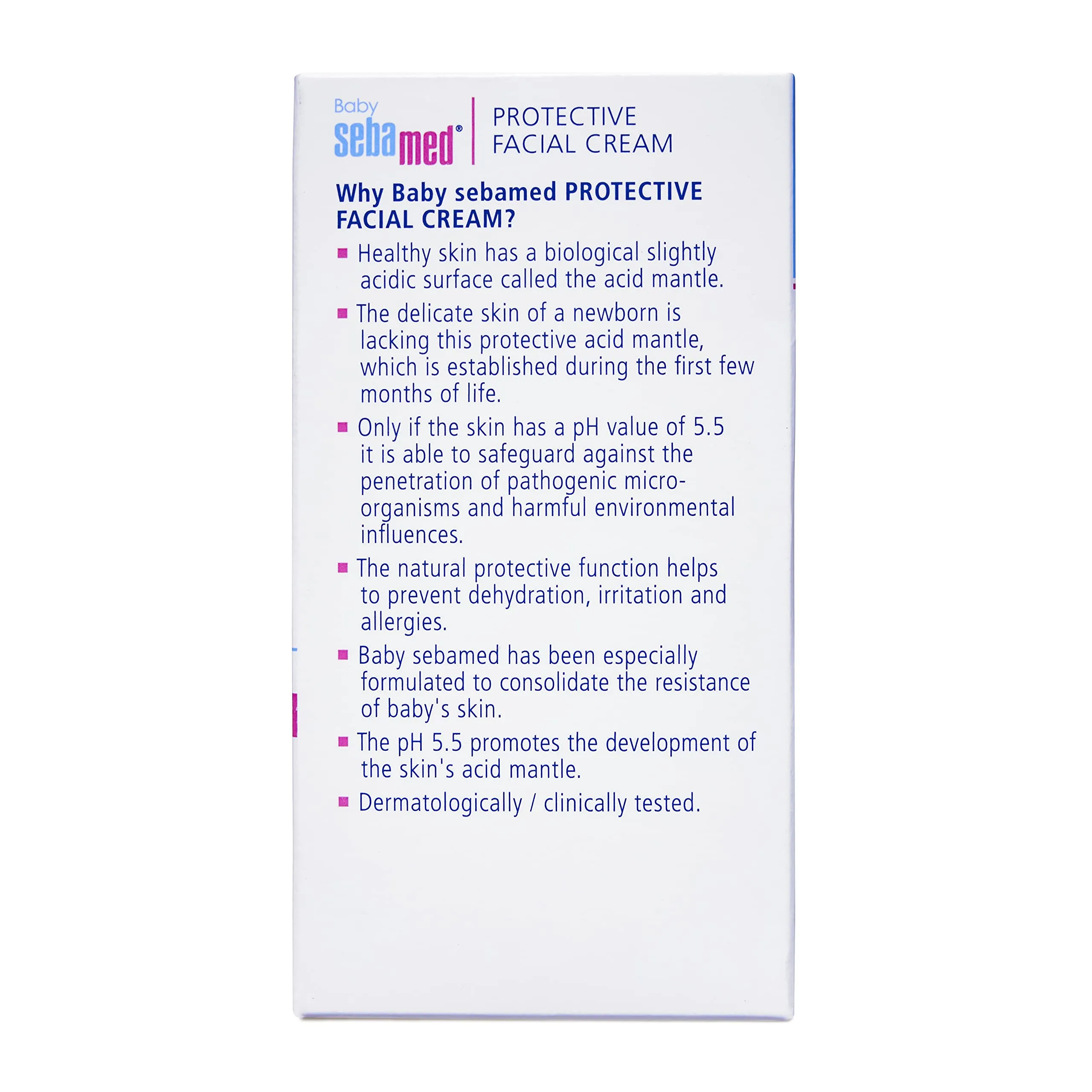 Sebamed Baby Protective Facial Cream 50ml | pH 5.5 | For Salivary Rash | Allantoin for dryness | Panthenol, Hyaluron | Dermatologically & clinically tested | Phthalate & paraben free